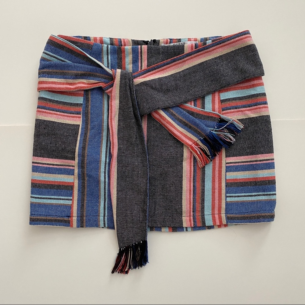 Guess Striped Pattern Mini Skirt - size 6